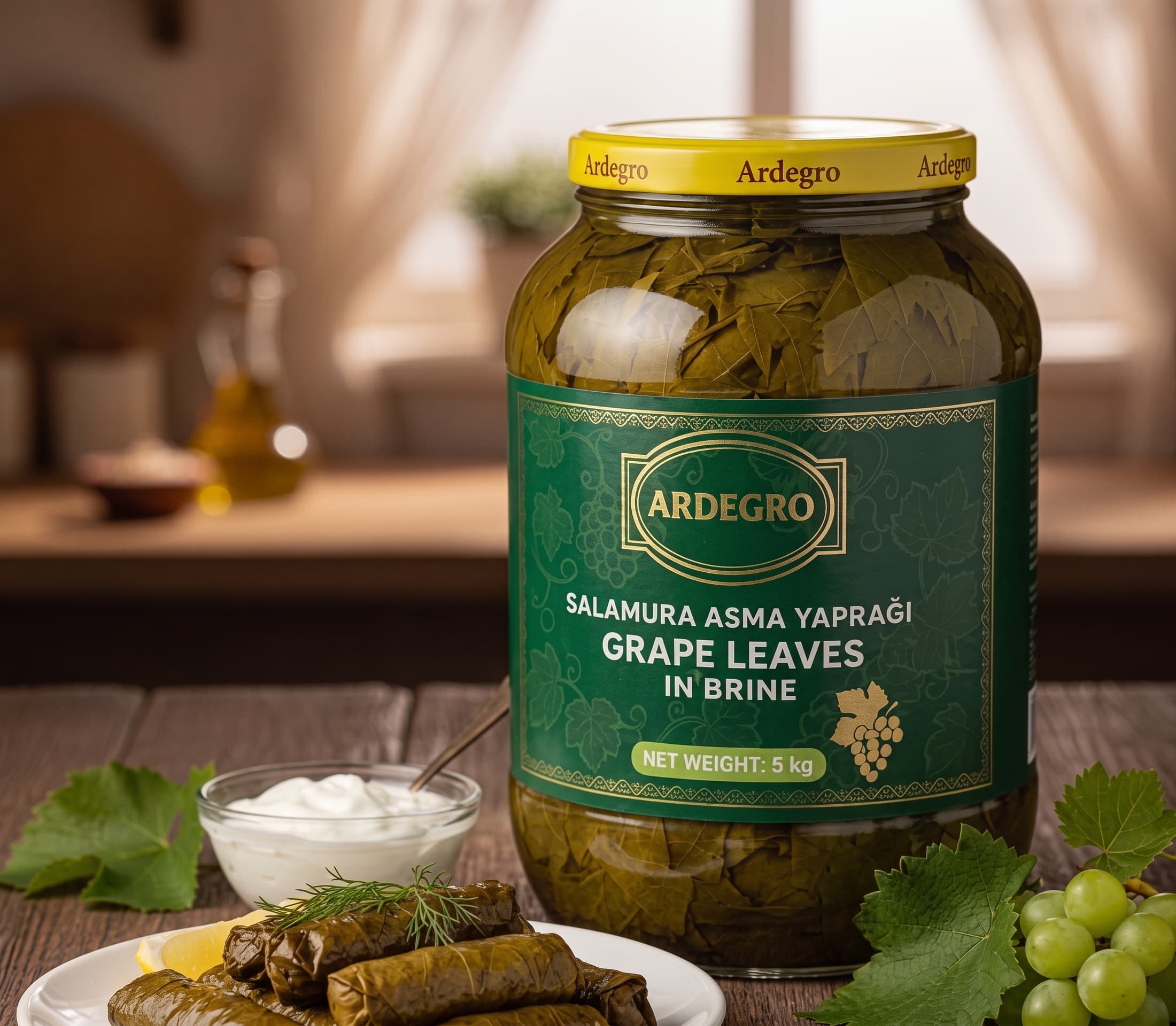 ARDEGRO Salamura Asma Yapragi - Grape Leaves in Brine