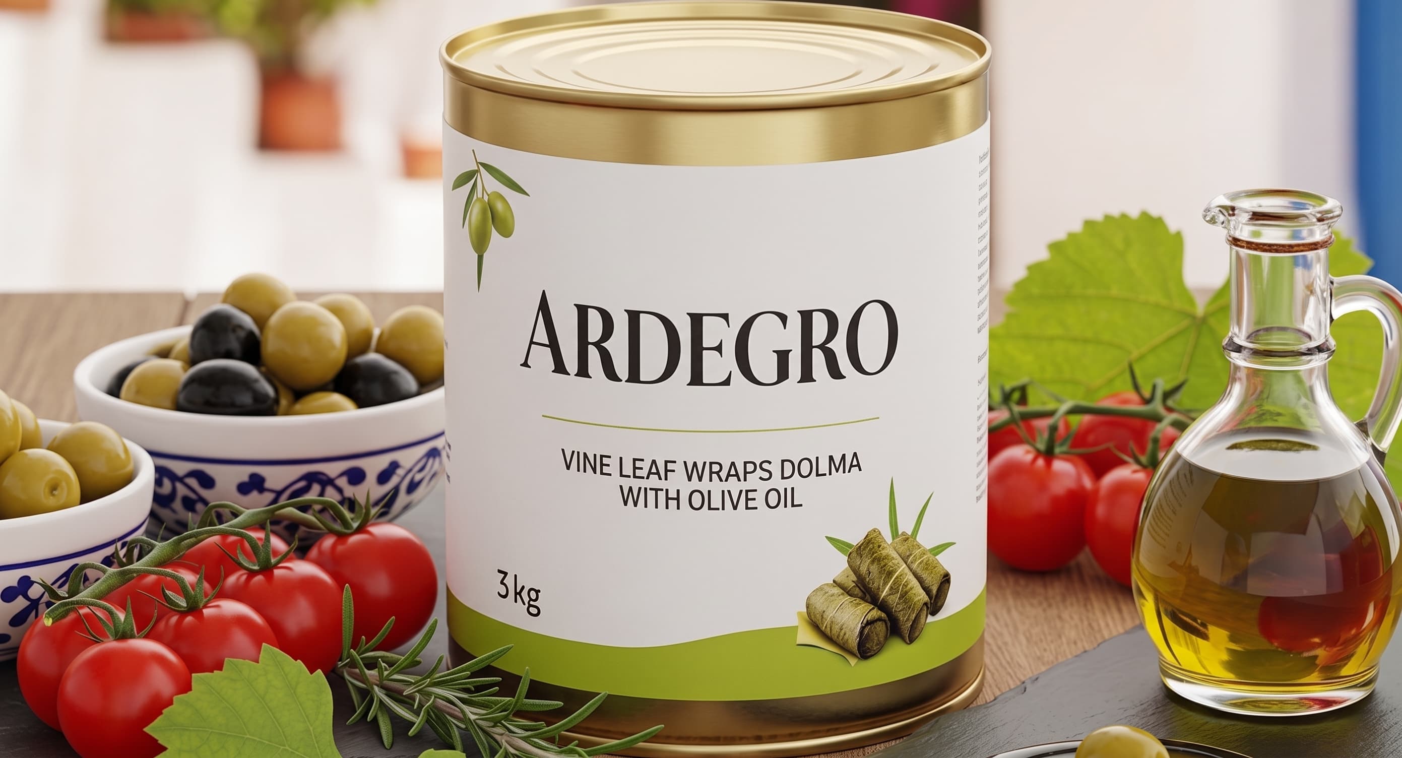 ARDEGRO Vine Leaf Wraps Dolma with Olive Oil
