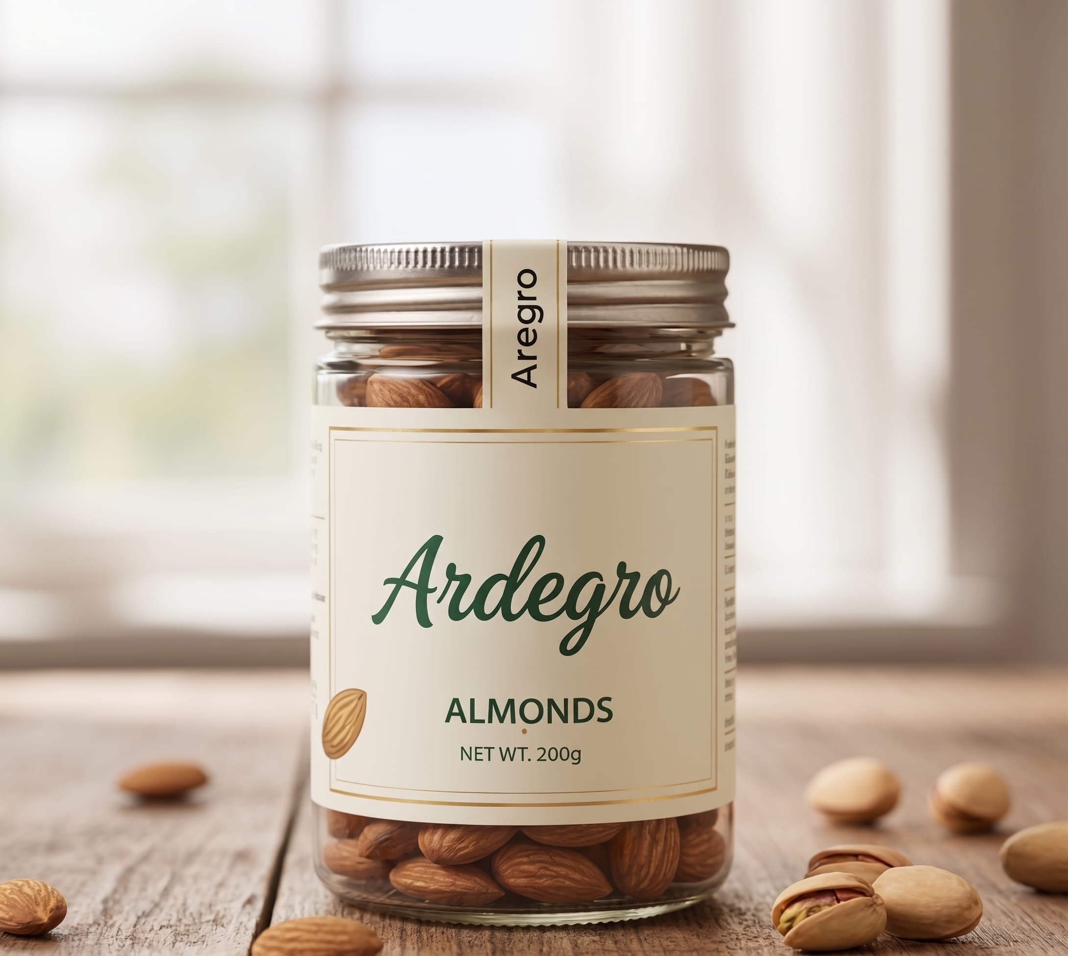 Almonds (Glass Jar)
