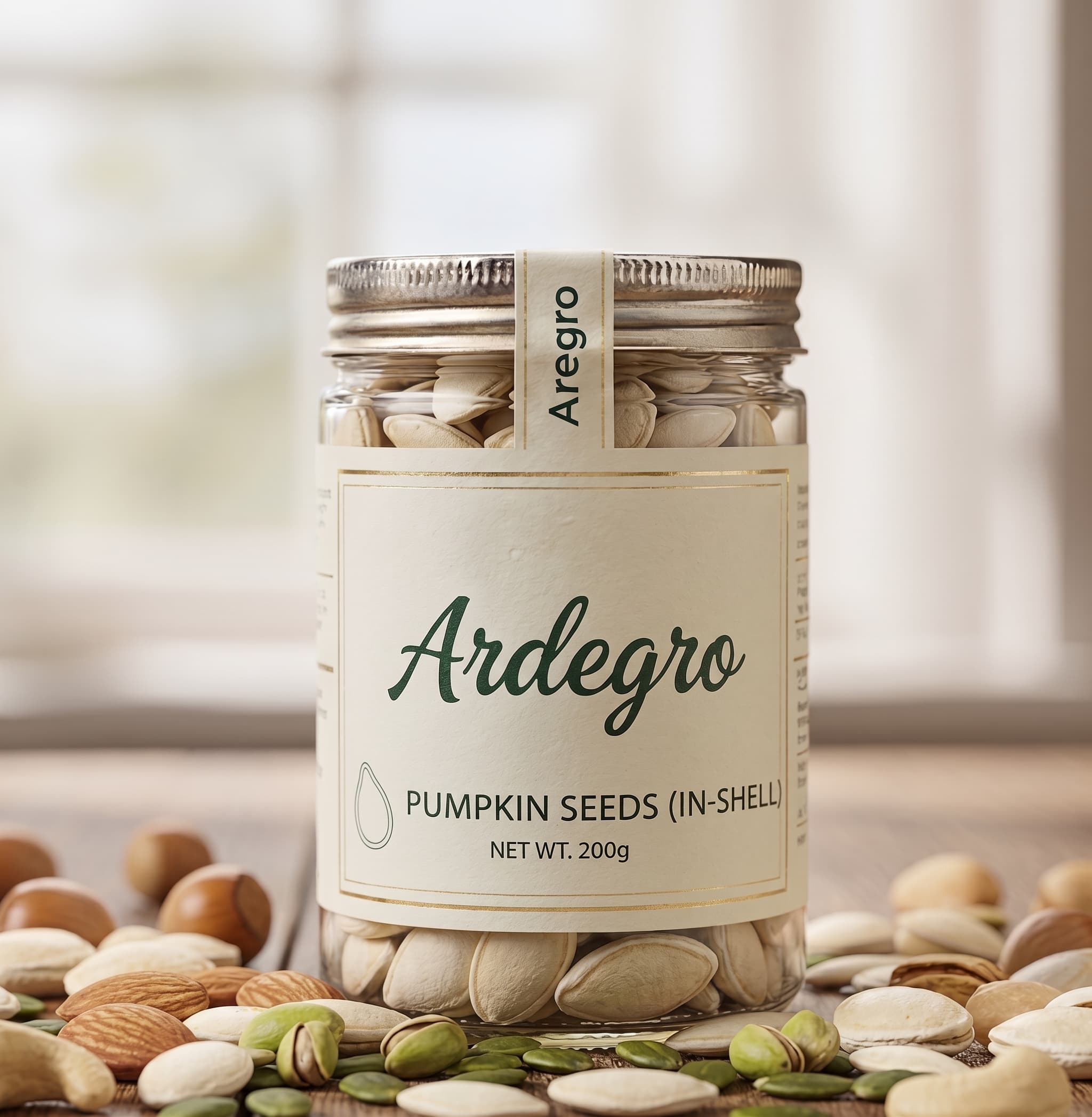 Pumpkin Seeds In-Shell (Glass Jar)