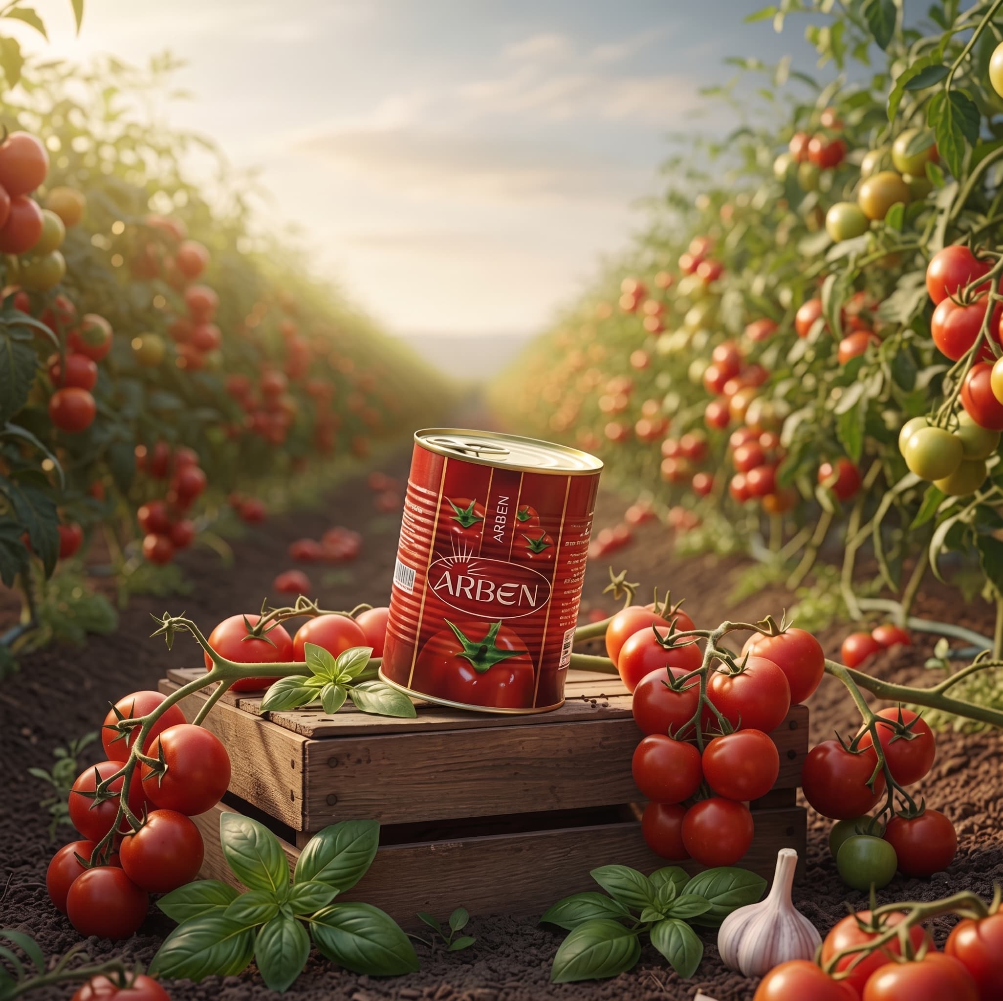 ARBEN Tinned Tomato Paste in the field