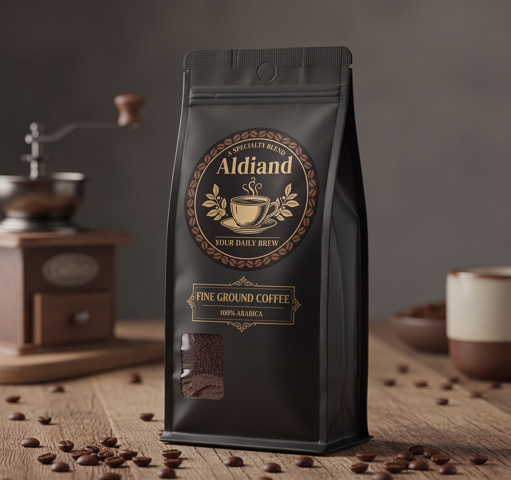 Aldiand Turkish Coffee fine ground pack